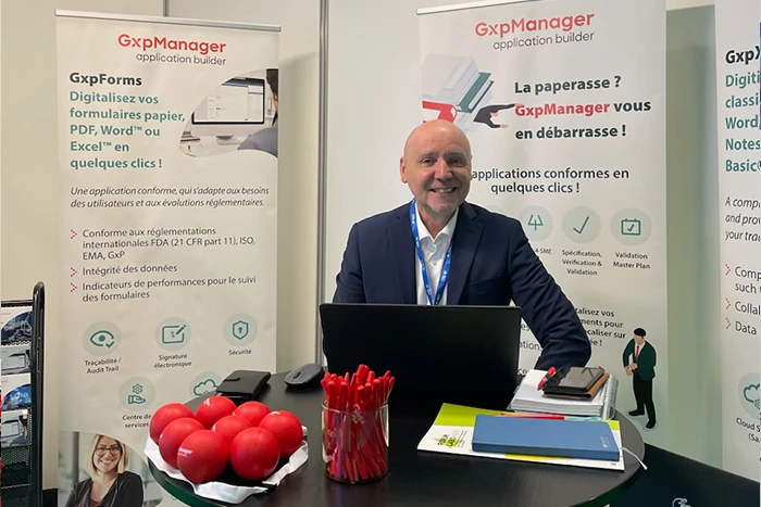 The GxpManager stand at Forum Labo Paris