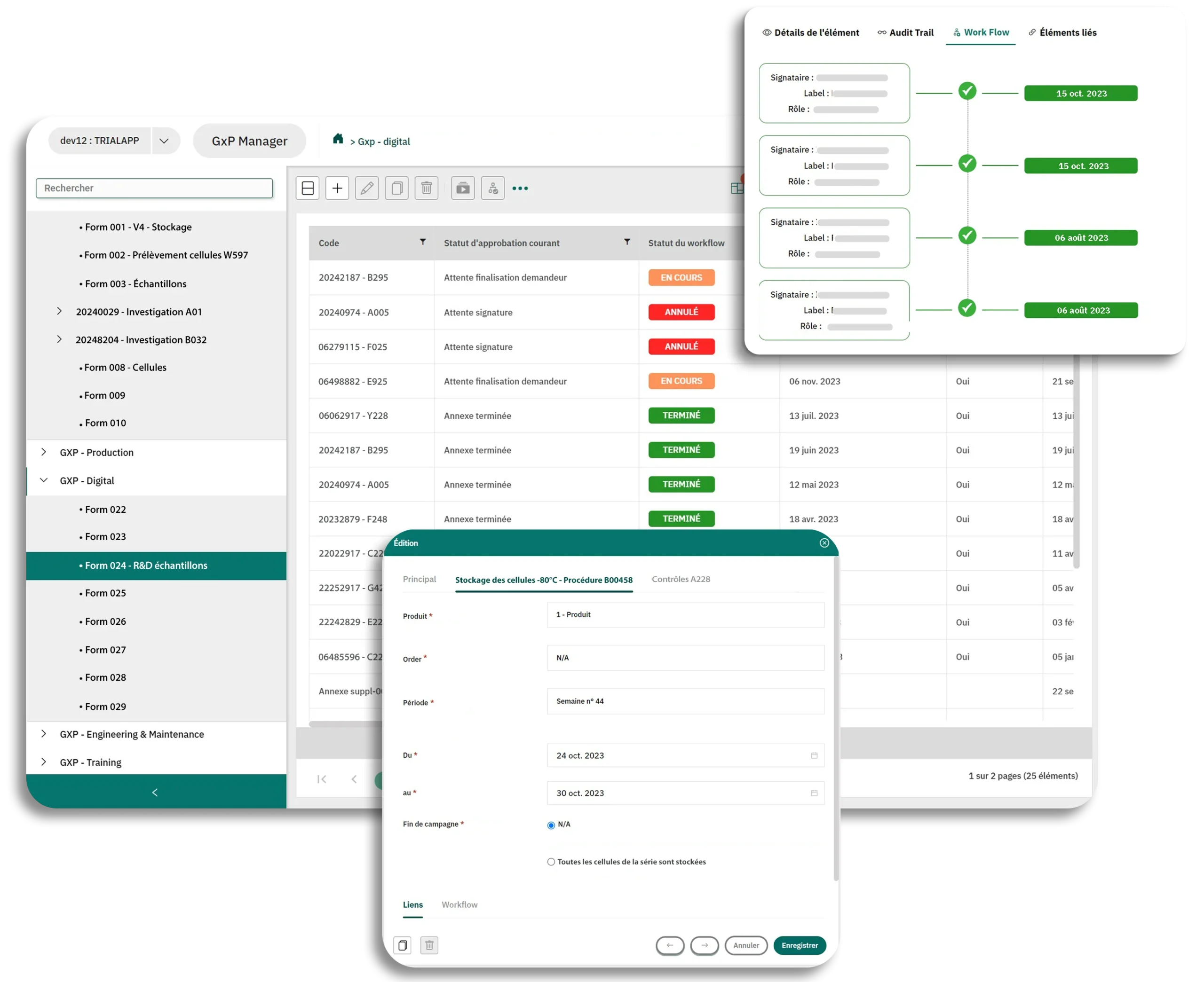 GxpManager platform images : Digitize Your Business Processes & Focus on What Matters